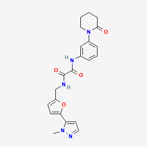 N-{[5-(1-methyl-1H-pyrazol-5-yl)furan-2-yl]methyl}-N'-[3-(2-oxopiperidin-1-yl)phenyl]ethanediamide