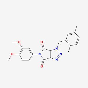 5-(3,4-dimethoxyphenyl)-1-(2,5-dimethylbenzyl)-3a,6a-dihydropyrrolo[3,4-d][1,2,3]triazole-4,6(1H,5H)-dione