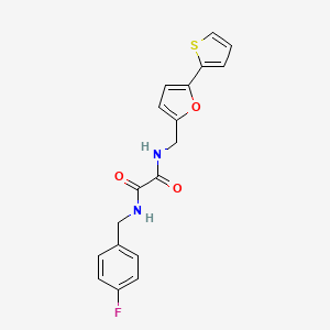 N1-(4-fluorobenzyl)-N2-((5-(thiophen-2-yl)furan-2-yl)methyl)oxalamide