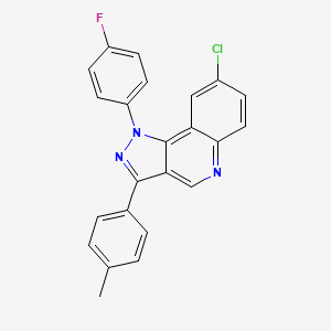 molecular formula C23H15ClFN3 B2658668 8-氯-1-(4-氟苯基)-3-(4-甲基苯基)-1H-吡唑并[4,3-c]喹啉 CAS No. 901020-48-2
