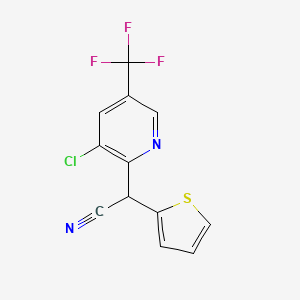 2-[3-Chloro-5-(trifluoromethyl)-2-pyridinyl]-2-(2-thienyl)acetonitrile