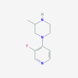 molecular formula C10H14FN3 B2658673 1-(3-氟吡啶-4-基)-3-甲基哌嗪 CAS No. 1565343-72-7