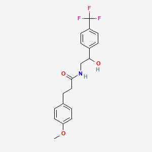 N-(2-hydroxy-2-(4-(trifluoromethyl)phenyl)ethyl)-3-(4-methoxyphenyl)propanamide
