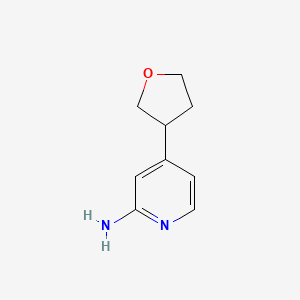 molecular formula C9H12N2O B2658683 4-(Tetrahydrofuran-3-yl)pyridin-2-amine CAS No. 1159814-50-2