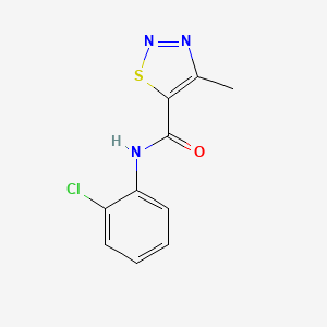 molecular formula C10H8ClN3OS B2658709 N-(2-chlorophenyl)-4-methyl-1,2,3-thiadiazole-5-carboxamide CAS No. 69635-78-5