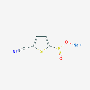 molecular formula C5H2NNaO2S2 B2658713 5-氰基噻吩-2-磺酸钠 CAS No. 1850861-08-3