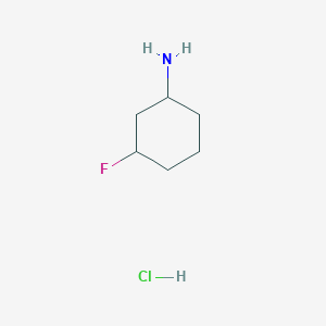 molecular formula C6H13ClFN B2658731 3-Fluorocyclohexan-1-amine hydrochloride CAS No. 1780812-51-2
