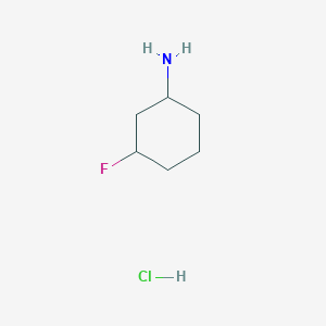 molecular formula C6H13ClFN B2658731 3-Fluoro-cyclohexylamine hydrochloride CAS No. 1780812-51-2