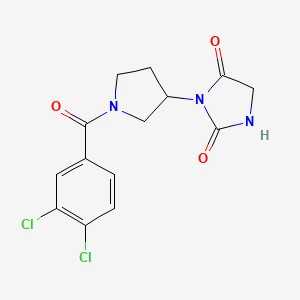 3-(1-(3,4-Dichlorobenzoyl)pyrrolidin-3-yl)imidazolidine-2,4-dione