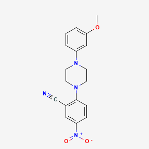2-[4-(3-Methoxyphenyl)piperazin-1-yl]-5-nitrobenzonitrile