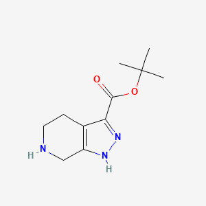 Tert-butyl 4,5,6,7-tetrahydro-1H-pyrazolo[3,4-c]pyridine-3-carboxylate
