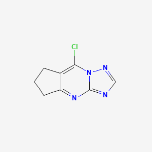 molecular formula C8H7ClN4 B2658815 8-Chloro-6,7-dihydro-5H-cyclopenta[d][1,2,4]triazolo[1,5-a]pyrimidine CAS No. 117343-12-1