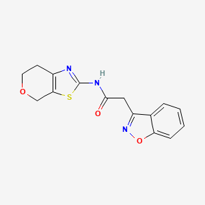 2-(benzo[d]isoxazol-3-yl)-N-(6,7-dihydro-4H-pyrano[4,3-d]thiazol-2-yl)acetamide