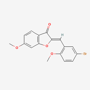 (Z)-2-(5-bromo-2-methoxybenzylidene)-6-methoxybenzofuran-3(2H)-one