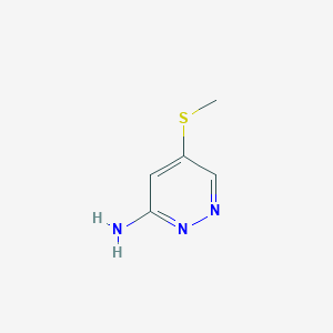 molecular formula C5H7N3S B2658830 5-(Methylthio)pyridazin-3-amine CAS No. 57036-82-5