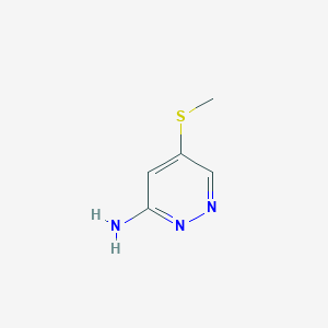 5-(Methylthio)pyridazin-3-amine
