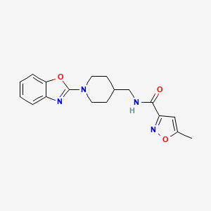 N-((1-(benzo[d]oxazol-2-yl)piperidin-4-yl)methyl)-5-methylisoxazole-3-carboxamide
