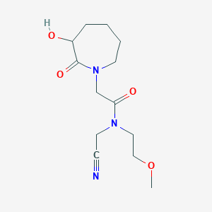N-(Cyanomethyl)-2-(3-hydroxy-2-oxoazepan-1-yl)-N-(2-methoxyethyl)acetamide