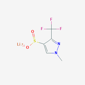 lithium(1+) ion 1-methyl-3-(trifluoromethyl)-1H-pyrazole-4-sulfinate