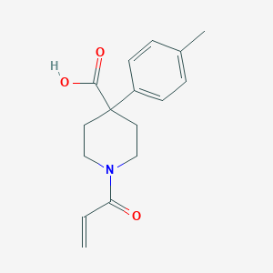 4-(4-Methylphenyl)-1-prop-2-enoylpiperidine-4-carboxylic acid