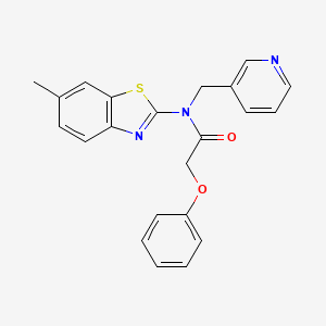 N-(6-methylbenzo[d]thiazol-2-yl)-2-phenoxy-N-(pyridin-3-ylmethyl)acetamide