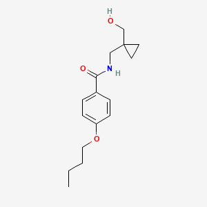 4-butoxy-N-((1-(hydroxymethyl)cyclopropyl)methyl)benzamide