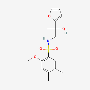 N-(2-(furan-2-yl)-2-hydroxypropyl)-2-methoxy-4,5-dimethylbenzenesulfonamide