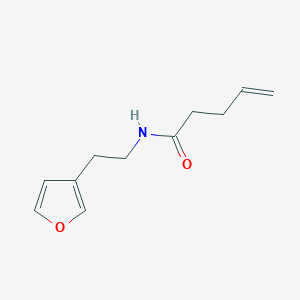 N-(2-(furan-3-yl)ethyl)pent-4-enamide
