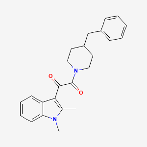 1-(4-benzylpiperidin-1-yl)-2-(1,2-dimethyl-1H-indol-3-yl)ethane-1,2-dione