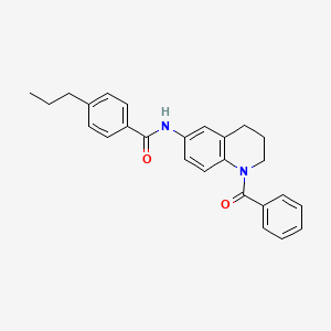 N-(1-benzoyl-1,2,3,4-tetrahydroquinolin-6-yl)-4-propylbenzamide