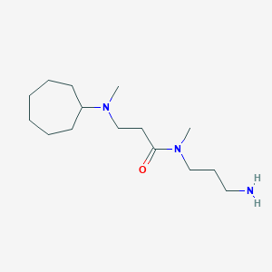 N-(3-aminopropyl)-3-[cycloheptyl(methyl)amino]-N-methylpropanamide