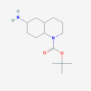 molecular formula C14H26N2O2 B2658923 tert-butyl 6-amino-decahydroquinoline-1-carboxylate CAS No. 1781760-04-0