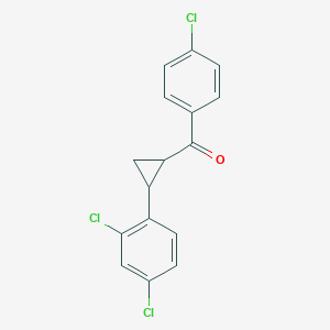 (4-Chlorophenyl)[2-(2,4-dichlorophenyl)cyclopropyl]methanone