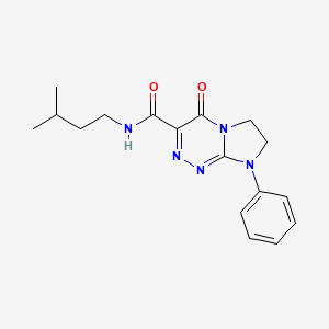 B2658959 N-isopentyl-4-oxo-8-phenyl-4,6,7,8-tetrahydroimidazo[2,1-c][1,2,4]triazine-3-carboxamide CAS No. 946381-79-9