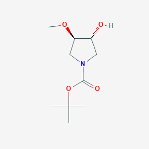 molecular formula C10H19NO4 B2658965 tert-butyl (3R,4R)-3-hydroxy-4-methoxypyrrolidine-1-carboxylate CAS No. 148214-86-2