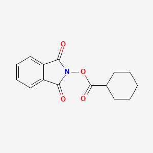 molecular formula C15H15NO4 B2658966 2-[(cyclohexylcarbonyl)oxy]-1H-isoindole-1,3(2H)-dione CAS No. 126812-30-4