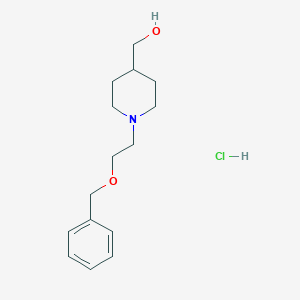 [1-(2-Phenylmethoxyethyl)piperidin-4-yl]methanol;hydrochloride