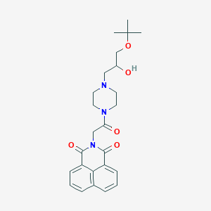 2-(2-(4-(3-(tert-butoxy)-2-hydroxypropyl)piperazin-1-yl)-2-oxoethyl)-1H-benzo[de]isoquinoline-1,3(2H)-dione