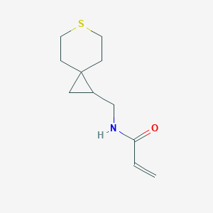molecular formula C11H17NOS B2658981 N-(6-Thiaspiro[2.5]octan-2-ylmethyl)prop-2-enamide CAS No. 2224412-67-1
