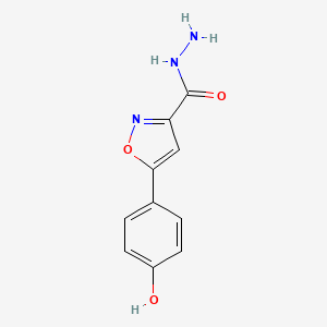 5-(4-Hydroxyphenyl)isoxazole-3-carbohydrazide