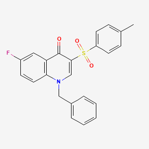 molecular formula C23H18FNO3S B2658993 1-benzyl-6-fluoro-3-(4-methylbenzenesulfonyl)-1,4-dihydroquinolin-4-one CAS No. 902484-49-5