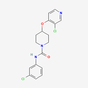 molecular formula C17H17Cl2N3O2 B2659008 N-(3-chlorophenyl)-4-((3-chloropyridin-4-yl)oxy)piperidine-1-carboxamide CAS No. 2034366-75-9