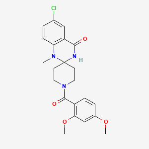 B2659018 6'-chloro-1-(2,4-dimethoxybenzoyl)-1'-methyl-1'H-spiro[piperidine-4,2'-quinazolin]-4'(3'H)-one CAS No. 1251572-96-9