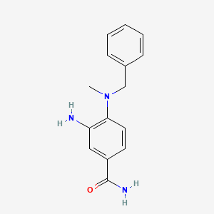 B2659023 3-Amino-4-(benzyl(methyl)amino)benzamide CAS No. 1153119-36-8