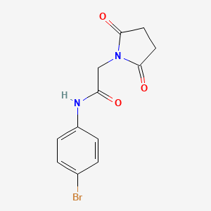 molecular formula C12H11BrN2O3 B2659097 N-(4-bromophenyl)-2-(2,5-dioxopyrrolidin-1-yl)acetamide 