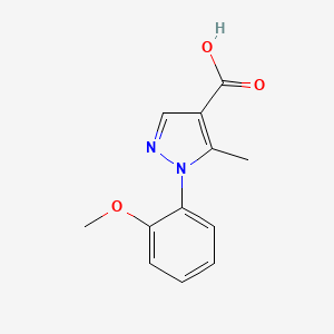 molecular formula C12H12N2O3 B2659163 1-(2-methoxyphenyl)-5-methyl-1H-pyrazole-4-carboxylic acid CAS No. 241798-56-1