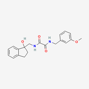 molecular formula C20H22N2O4 B2659179 N-[(1-hydroxy-2,3-dihydro-1H-inden-1-yl)methyl]-N'-[(3-methoxyphenyl)methyl]ethanediamide CAS No. 1396786-80-3