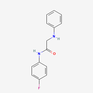 molecular formula C14H13FN2O B2659205 2-anilino-N-(4-fluorophenyl)acetamide CAS No. 457927-37-6