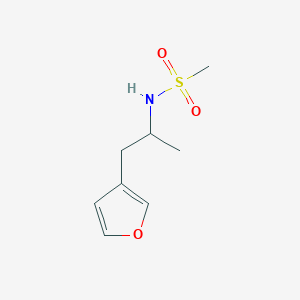 molecular formula C8H13NO3S B2659275 N-[1-(furan-3-yl)propan-2-yl]methanesulfonamide CAS No. 1787914-76-4