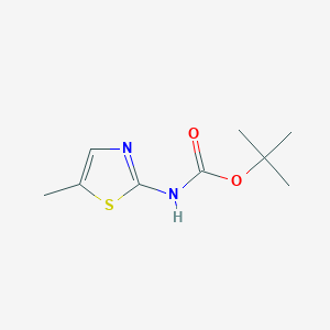 molecular formula C9H14N2O2S B2659314 tert-butyl N-(5-methyl-1,3-thiazol-2-yl)carbamate CAS No. 1186298-92-9